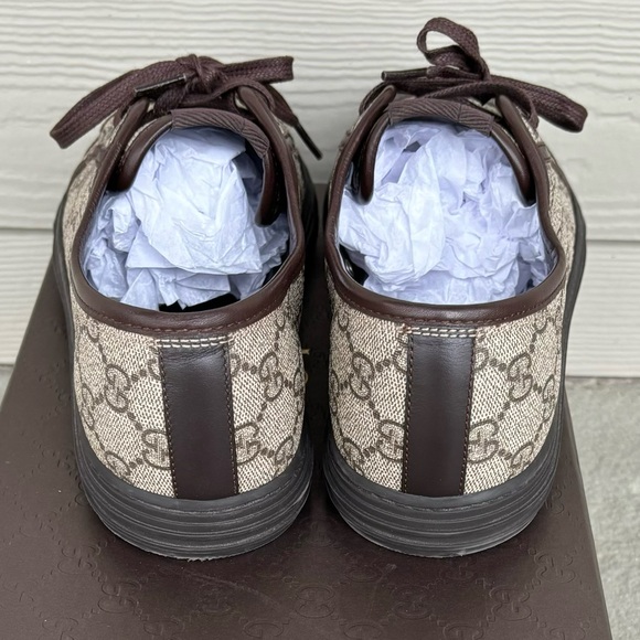 Gucci GG Supreme Tan Brown Sneakers, Like New 🔥 - Picture 5 of 11